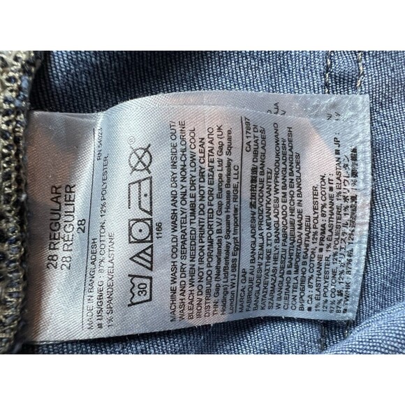 Gap 1969 Resolution True Skinny High Rise Denim Jeans Womens 28 Regular - Picture 7 of 8